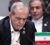 iranian president masoud pezeshkian speaking at the sco summit on tuesday with foreign minister abbas araghchi in the background photo anadolu agency