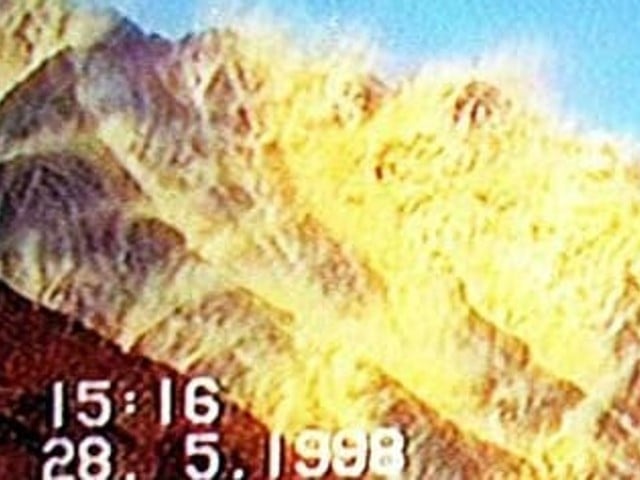 on may 28 1998 pakistan became the first nuclear power in the muslim world and seventh in the world photo file