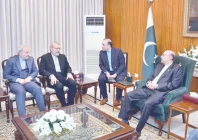 president asif ali zardari exchanges views with iran s supreme national security council secretary ali ardashir larijani at aiwan e sadr photo app