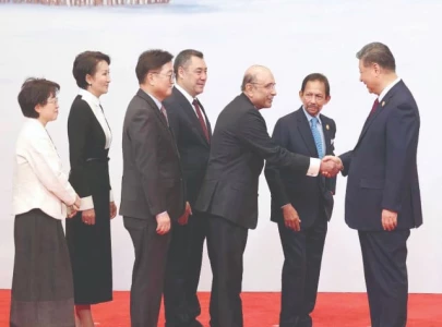 zardari attends asian games in harbin