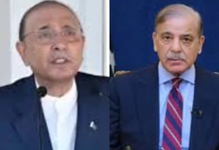 president asif ali zardari and prime minister shehbaz sharif photo file