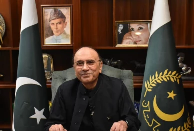 president asif ali zardari photo file