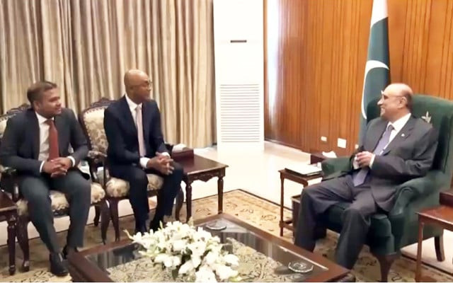 airasia delegation meets president asif ali zardari photo express