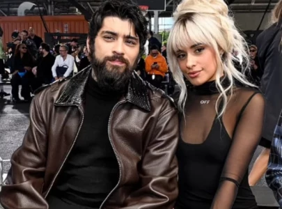 zayn malik debuts new look with camila cabello at nyfw off white show