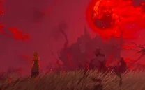 upcoming total lunar eclipse to create real world blood moon from zelda series
