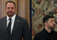 ukrainian president volodymyr zelensky and his top aide andriy yermak photo afp file