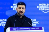 ukrainian president volodymyr zelenskiy speaks at the 56th annual world economic forum wef meeting in davos switzerland january 22 2026 reuters