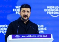 ukrainian president volodymyr zelenskiy speaks at the 56th annual world economic forum wef meeting in davos switzerland january 22 2026 reuters