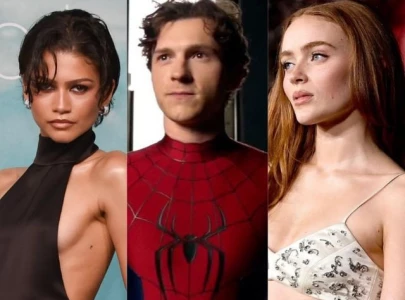 zendaya and tom holland reunite with sadie sink for spider man brand new day promotions