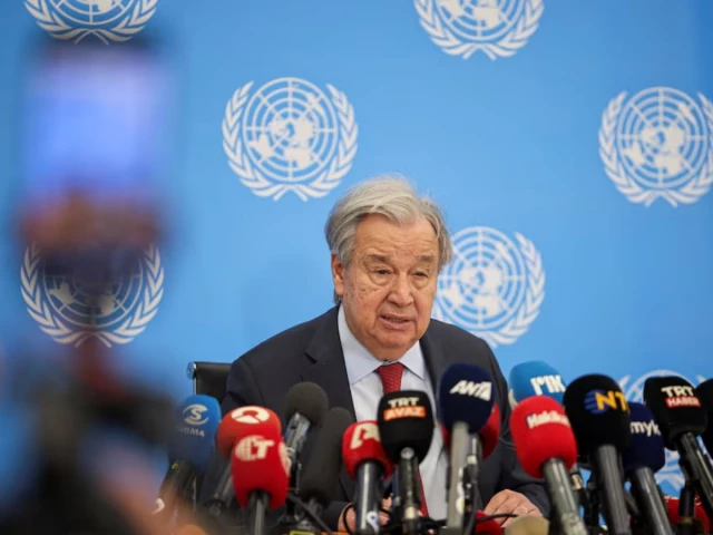 united nations secretary general antonio guterres attends a press conference following a meeting with cyprus president and greek cypriot leader nikos christodoulides and turkish cypriot leader tufan erhurman at a un compound in the nicosia airport area reuters united nations secretary general antonio guterres attends a press conference following a meeting with cyprus president and greek cypriot leader nikos christodoulides and turkish cypriot leader tufan erhurman at a un compound in the nicosia airport area reuters